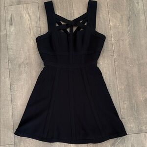 BCBG Black Strappy Mini Dress